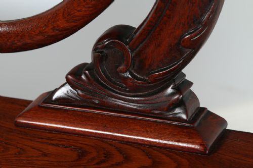 fig 6. Antique Victorian Anglo Indian Colonial Teak Makeup Dressing Table With Mirror (Circa 1860)