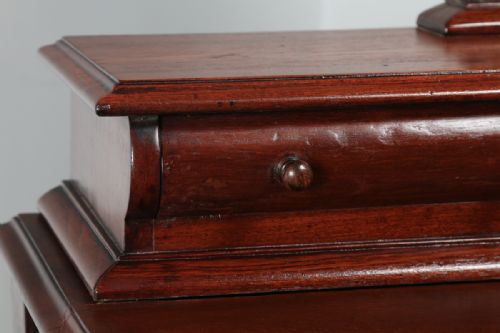 fig 7. Antique Victorian Anglo Indian Colonial Teak Makeup Dressing Table With Mirror (Circa 1860)