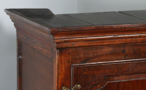 fig 5. Antique Georgian English Oak Housekeepers Hanging Press Cupboard (Circa 1780)