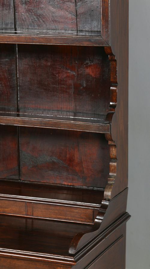fig 5. Antique Welsh Georgian Oak Dresser Base & Rack Sideboard Cupboard (Circa 1800)