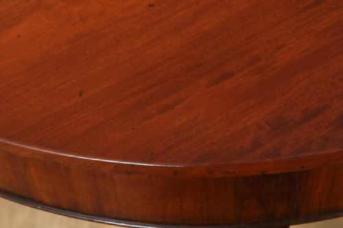 fig 6. Antique English Pair of Georgian Mahogany Demilune Demi Lune Console Side Hall Tables (Circa 1790)