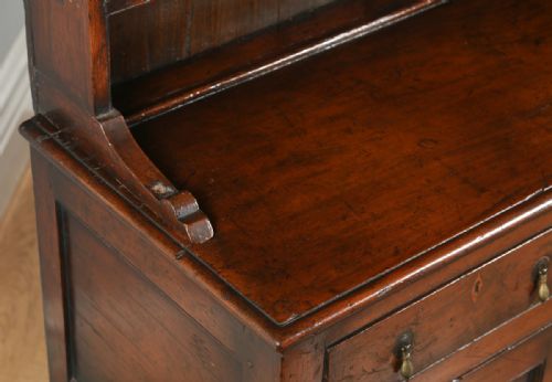 fig 5. Antique Welsh Georgian Pine Dresser Base & Rack Sideboard Cupboard (Circa 1800)
