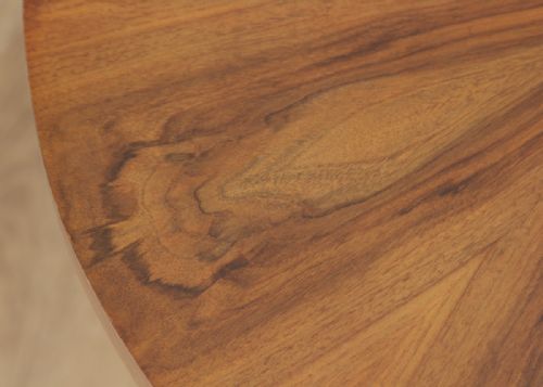 fig 6. Art Deco French Figured Walnut Circular Centre Coffee Occasional Side Table (Circa 1930)