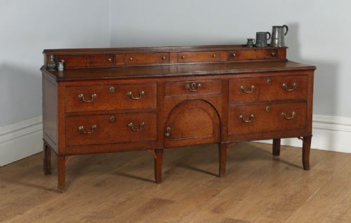 Antique English Georgian Oak Shropshire / Staffordshire Joined Low Dresser Base (Circa 1810)