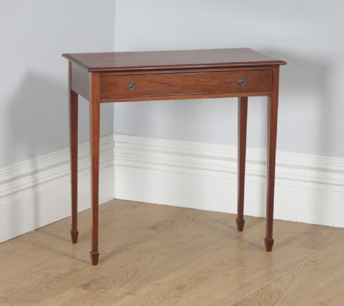 fig 1. Antique English Regency Style Mahogany Occasional Hall Side Table (Circa 1910)
