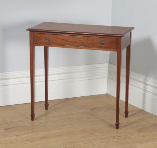 fig 3. Antique English Regency Style Mahogany Occasional Hall Side Table (Circa 1910)