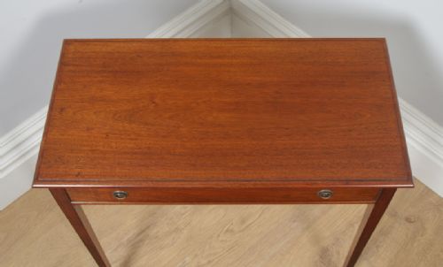 fig 6. Antique English Regency Style Mahogany Occasional Hall Side Table (Circa 1910)