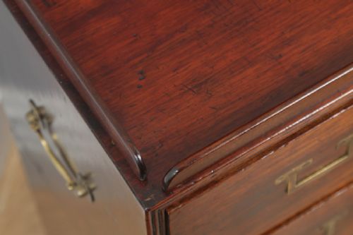 fig 2. Antique Victorian Colonial Teak & Brass Military Campaign Chest of Drawers (Circa 1840)