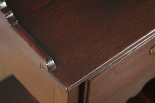 fig 6. Antique Welsh Georgian Oak Potboard Low Dresser Base Sideboard (Circa 1800)