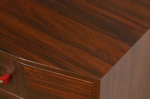 fig 6. Antique English Art Deco Coromandel & Walnut Two Door Tallboy Compactum Chest of Drawers (Circa 1930)