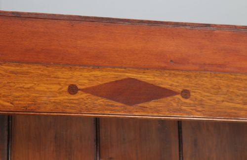 fig 3. Antique Welsh Talwrn Anglesey Breakfront Georgian Oak & Mahogany Sideboard Dresser Base & Rack (Circa 1810)