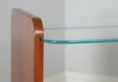 fig 4. Art Deco Retro Vintage Danish Teak & Glass Serving Tea & Bar Drinks Trolley (Circa 1940)