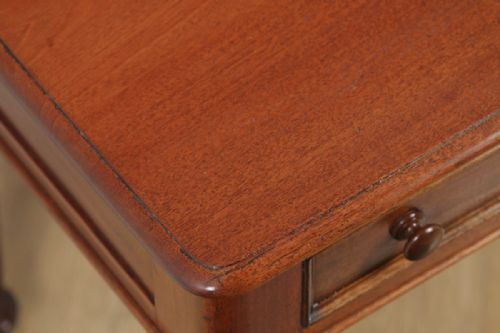 fig 5. Antique English Victorian Mahogany Occasional Console Side Writing Table (Circa 1840)
