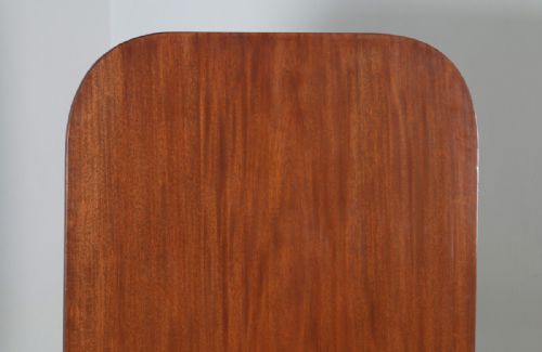 fig 6. Antique English Georgian Regency Mahogany Tilt Top Rectangular Breakfast Dinging Table (Circa 1830)