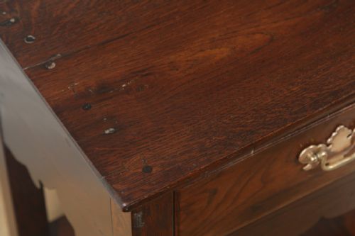 fig 5. Antique English Georgian Oak 5ft Pot Board Low Dresser Base Sideboard (Circa 1780)