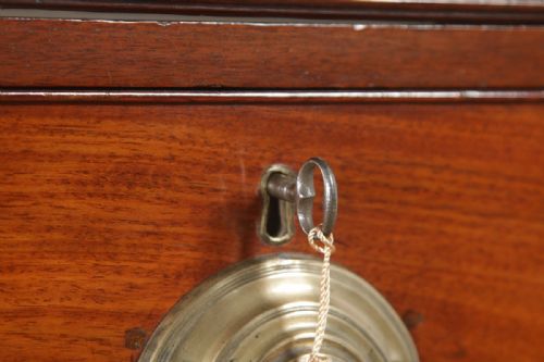 fig 6. Antique English Georgian Chippendale Mahogany Tallboy Chest on Chest of Drawers (Circa 1780)