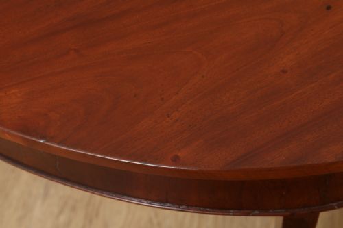 fig 2. Antique English Georgian Mahogany Demi Lune Console Side Hall Table (Circa 1790)