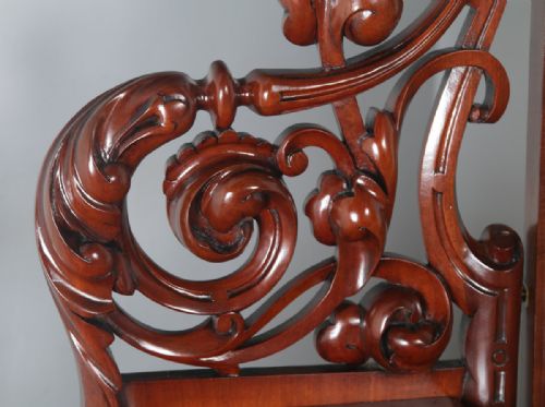 fig 8. Antique English Victorian Mahogany Pedestal Makeup Dressing Table with Mirror (Circa 1870)
