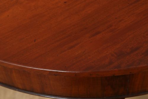 fig 2. Antique English Georgian Mahogany Demi Lune Console Side Hall Table (Circa 1790)