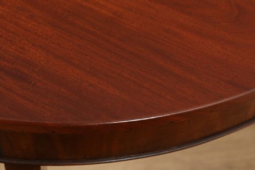 fig 5. Antique English Georgian Mahogany Demi Lune Console Side Hall Table (Circa 1790)