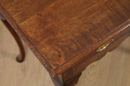 fig 5. Antique English 18th Century Georgian Oak Occasional Side Hall Lowboy Table (Circa 1740)