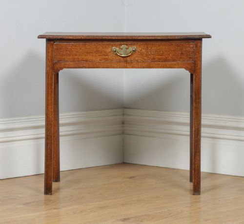 fig 2. Antique English 18th Century Georgian Oak Occasional Side Hall Writing Table (Circa 1780)