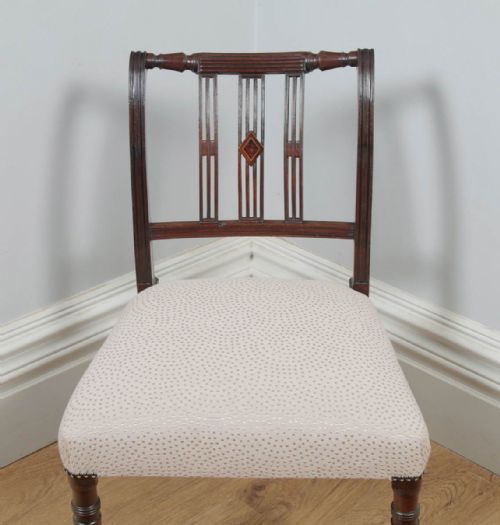 fig 3. Antique English Georgian Regency Mahogany Dining Side Office Desk Chair (Circa 1820)