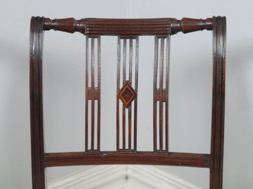 fig 5. Antique English Georgian Regency Mahogany Dining Side Office Desk Chair (Circa 1820)