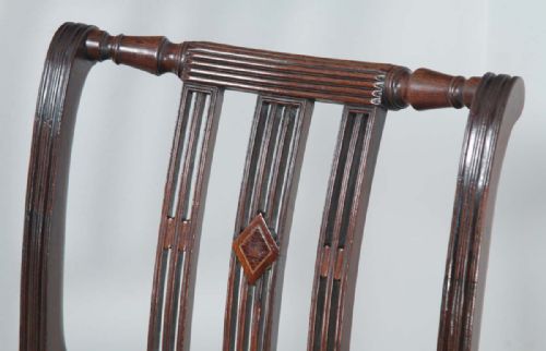 fig 6. Antique English Georgian Regency Mahogany Dining Side Office Desk Chair (Circa 1820)