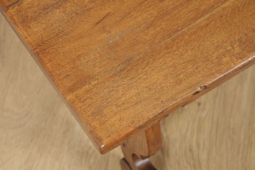 fig 5. Antique Spanish Basque Oak & Chestnut Rectangular Occasional Side Coffee Table (Circa 1920)