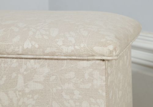fig 5. Antique English Victorian Mahogany Upholstered Ottoman Chest Box Stool (Circa 1880)