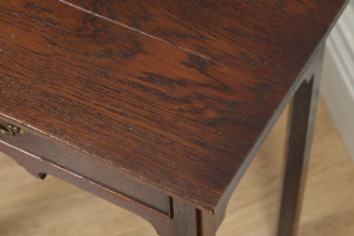 fig 6. Antique English 18th Century Georgian Oak Occasional Side Hall Writing Table (Circa 1780)