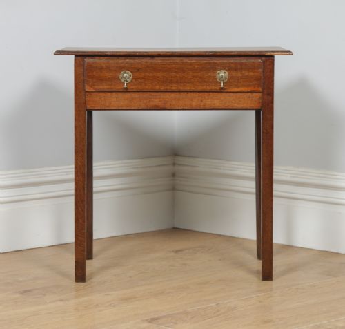 fig 2. Antique English 19th Century Georgian Oak Occasional Side Hall Writing Table (Circa 1820)