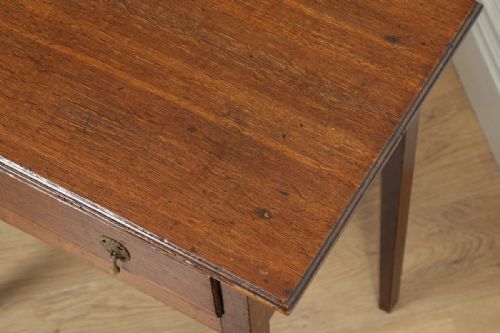 fig 6. Antique English 19th Century Georgian Oak Occasional Side Hall Writing Table (Circa 1820)