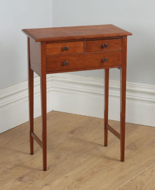 fig 1. Antique English 19th Century Georgian Oak Occasional Side Hall Table (Circa 1830)