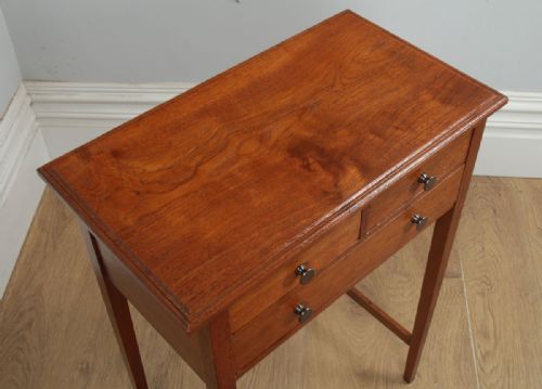 fig 4. Antique English 19th Century Georgian Oak Occasional Side Hall Table (Circa 1830)