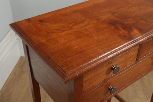 fig 5. Antique English 19th Century Georgian Oak Occasional Side Hall Table (Circa 1830)