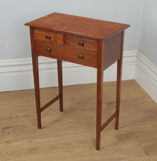 fig 6. Antique English 19th Century Georgian Oak Occasional Side Hall Table (Circa 1830)