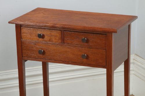 fig 9. Antique English 19th Century Georgian Oak Occasional Side Hall Table (Circa 1830)