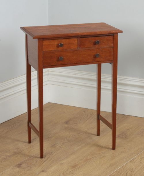 Antique English 19th Century Georgian Oak Occasional Side Hall Table (Circa 1830)