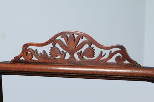 fig 2. Antique Victorian Anglo-Indian Colonial Teak Makeup Dressing Table with Mirror (Circa 1870)