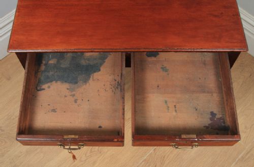 fig 4. Antique English Georgian Style Mahogany Occasional Side Hall Writing Table (Circa 1910)