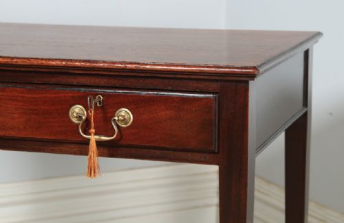 fig 1. Antique English Georgian Style Mahogany Occasional Side Hall Writing Table (Circa 1910)