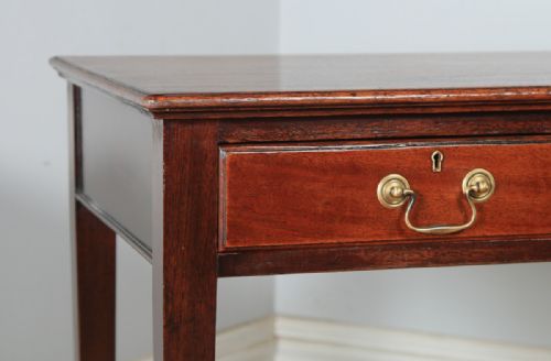fig 3. Antique English Georgian Style Mahogany Occasional Side Hall Writing Table (Circa 1910)