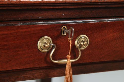 fig 4. Antique English Georgian Style Mahogany Occasional Side Hall Writing Table (Circa 1910)