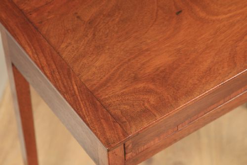 fig 4. Antique English 18th Century Georgian Regency Walnut Occasional Side Hall Writing Lowboy Table (Circa 1820)