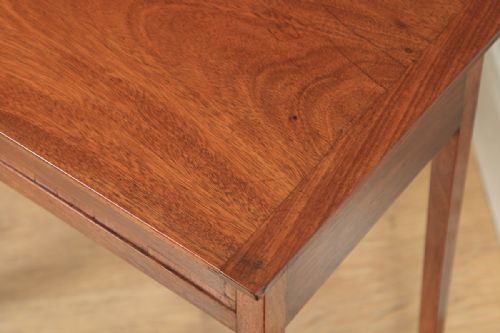 fig 6. Antique English 18th Century Georgian Regency Walnut Occasional Side Hall Writing Lowboy Table (Circa 1820)