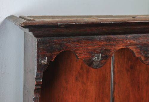 fig 3. Antique Welsh Regency Georgian Oak Potboard Joined High Dresser Base & Rack Sideboard (Circa 1810)