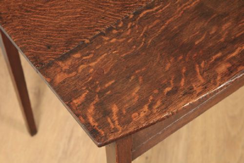 fig 4. Antique English 18th Century Georgian Oak Occasional Side Hall Writing Lowboy Table (Circa 1780)