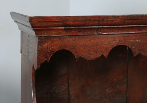 fig 3. Antique Welsh Snowdonia Georgian Oak Joined High Dresser Base & Rack Sideboard (Circa 1740)